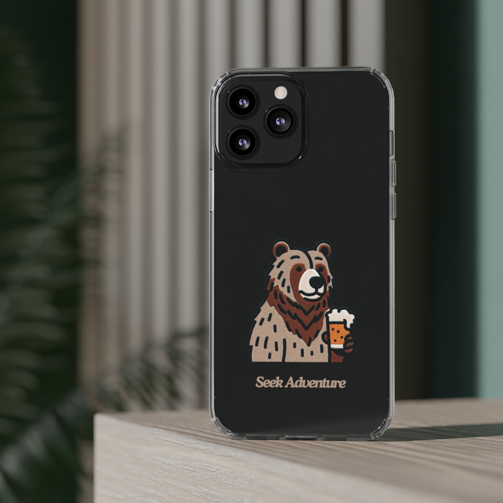 Brewery Bear - Clear Case - Phone Case by Seek Adventure | Seek Adventure'