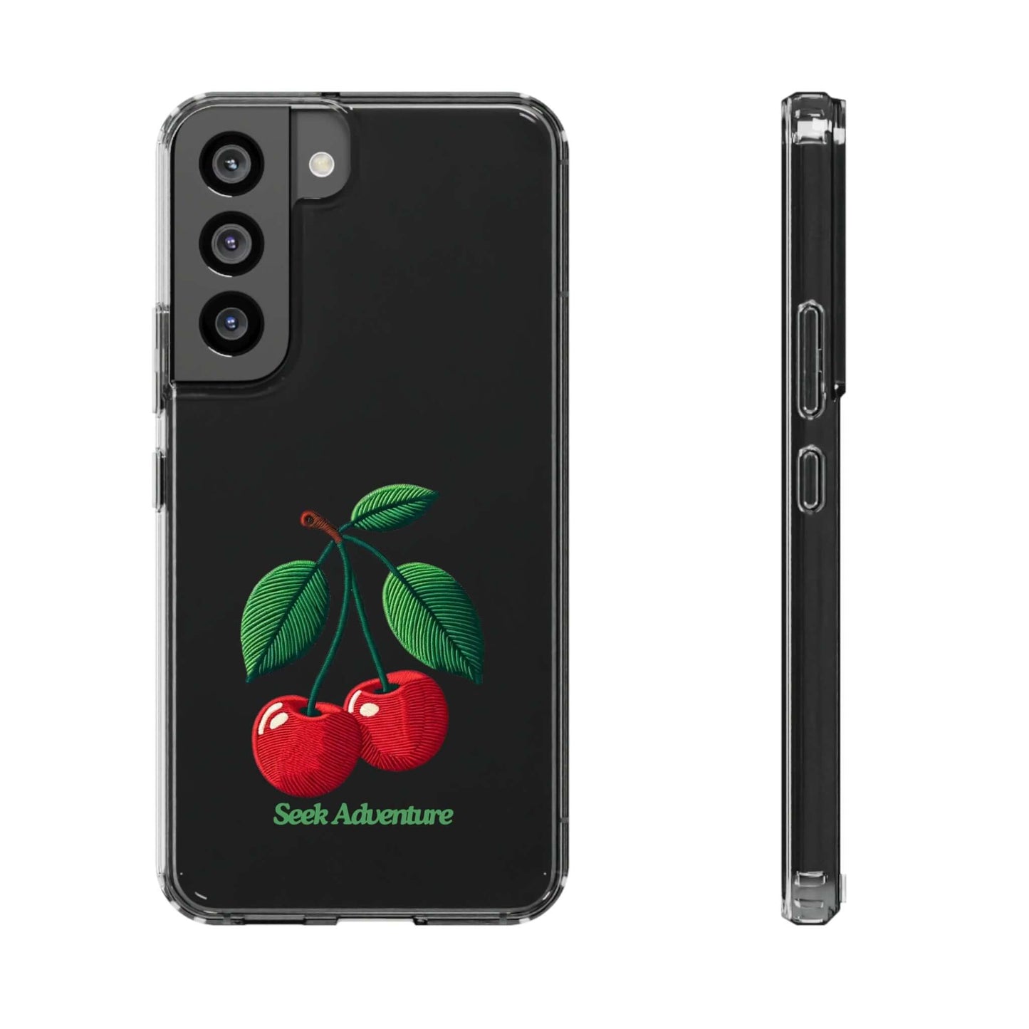 Two Cherries - Clear Case - Phone Case by Seek Adventure | Seek Adventure'