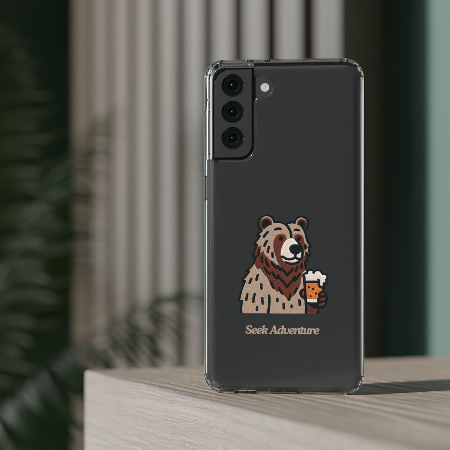 Brewery Bear - Clear Case - Phone Case by Seek Adventure | Seek Adventure'