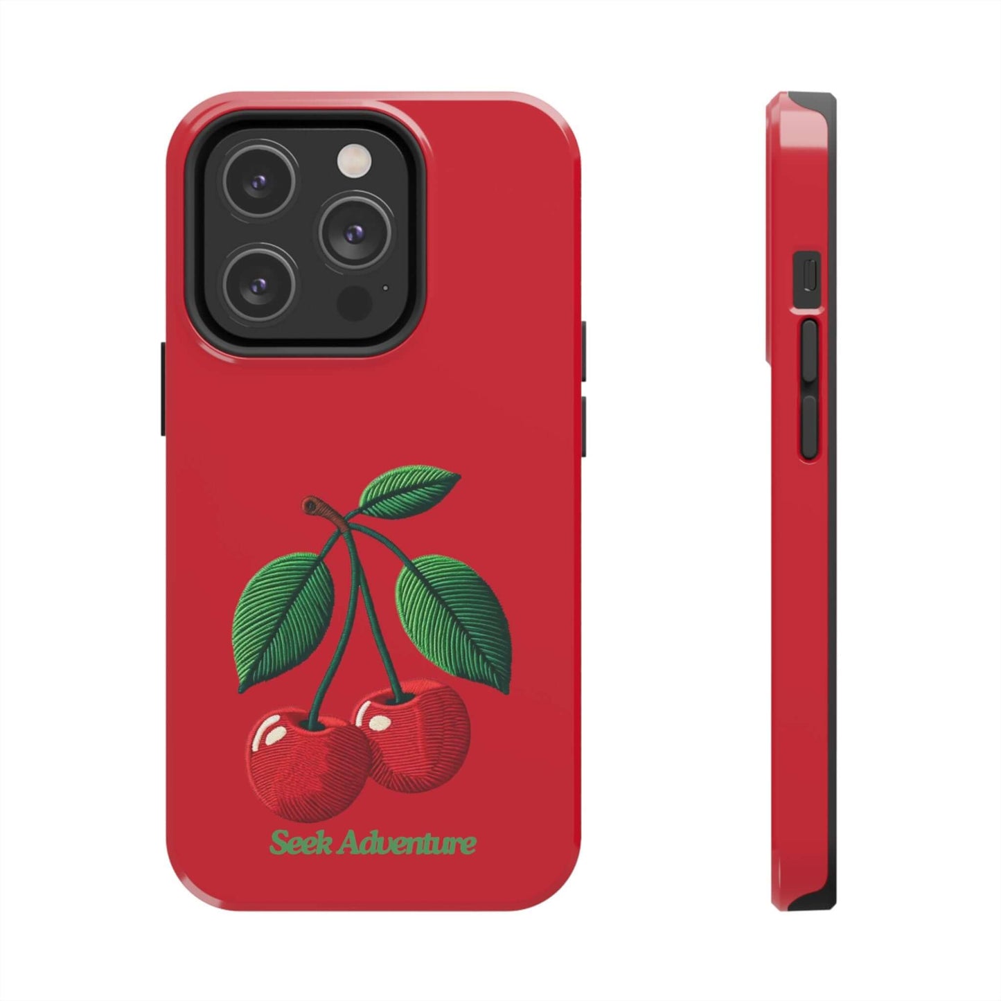 Two Cherries - Tough Phone Case - Phone Case by Seek Adventure | Seek Adventure'