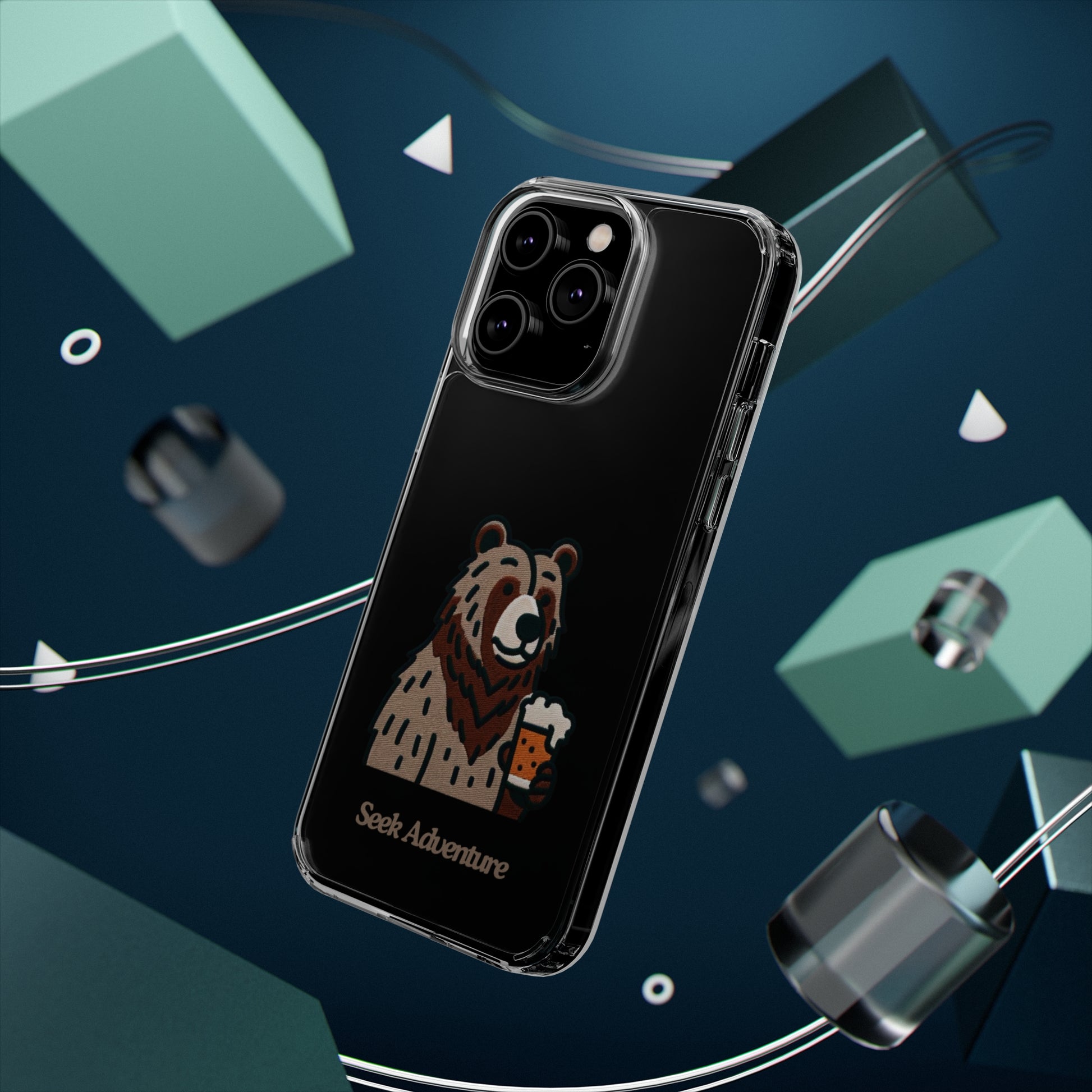 Brewery Bear - Clear Case - Phone Case by Seek Adventure | Seek Adventure'