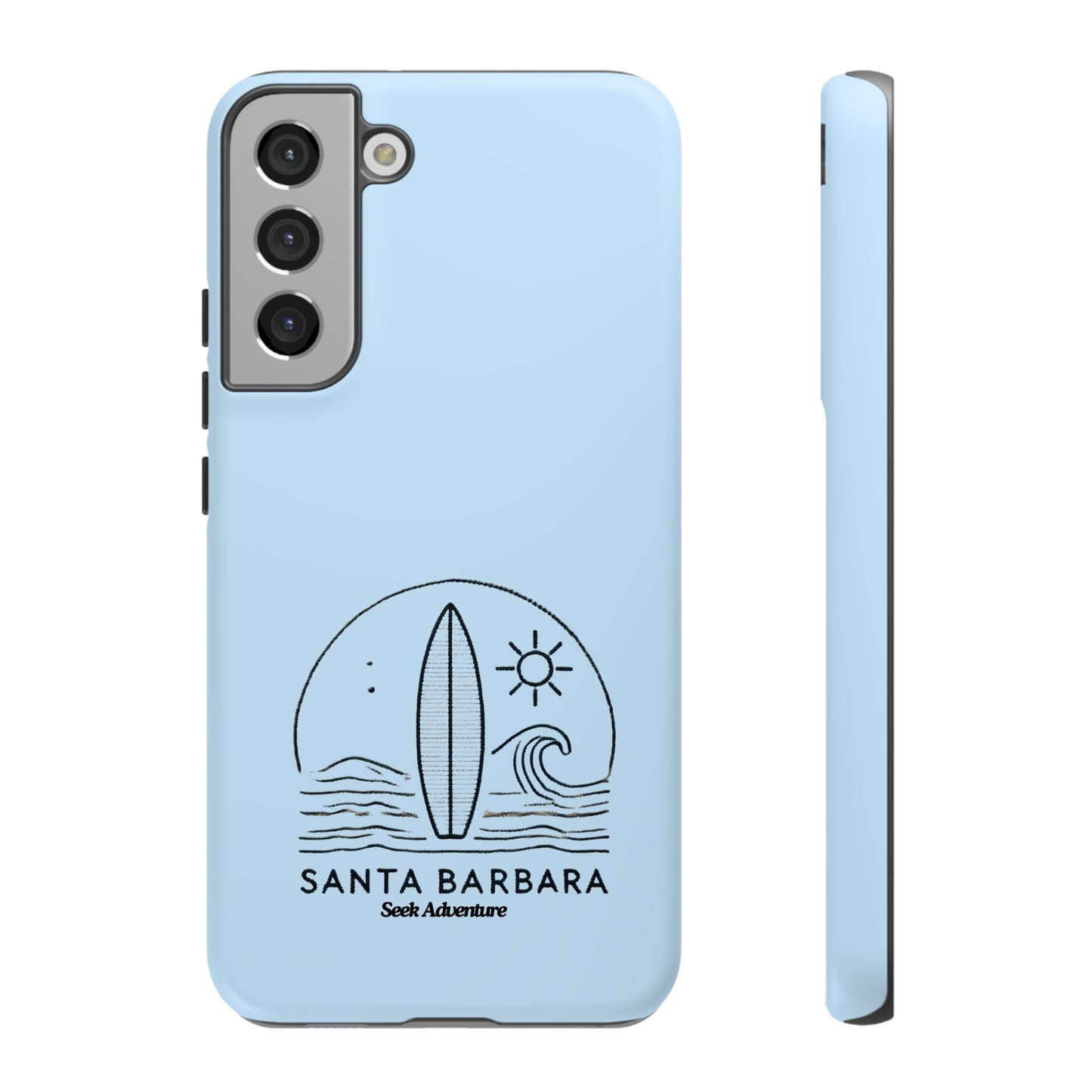 Santa Barbara California Surfboard - Tough Case