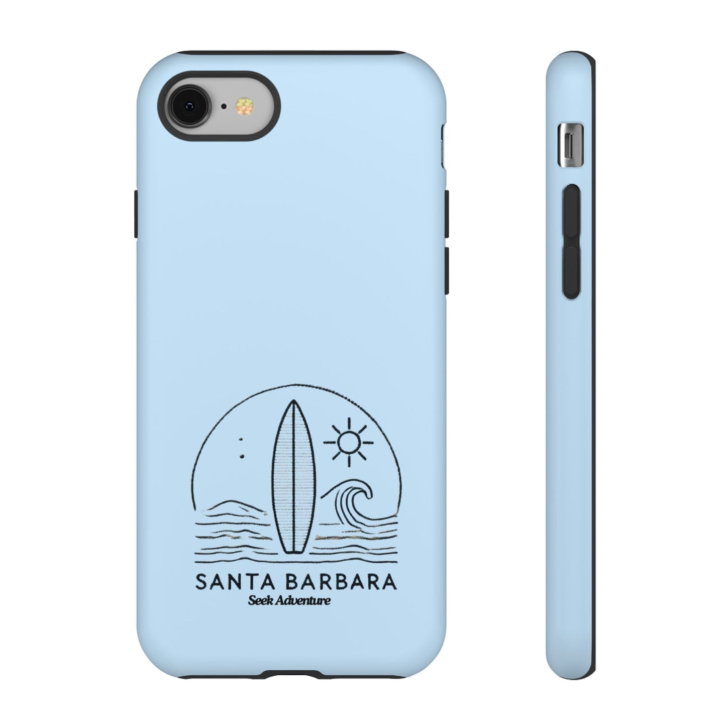 Santa Barbara California Surfboard - Tough Case