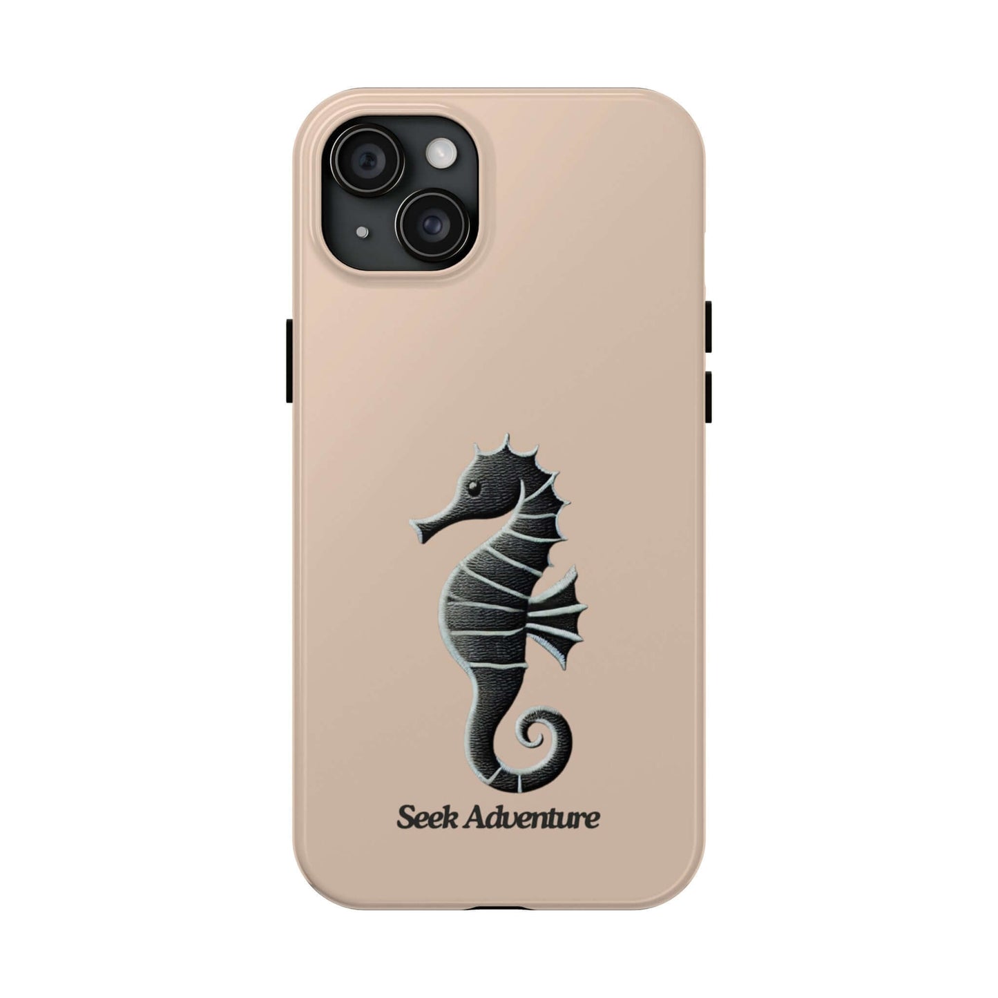 Black Seahorse - Tough Phone Case Printify