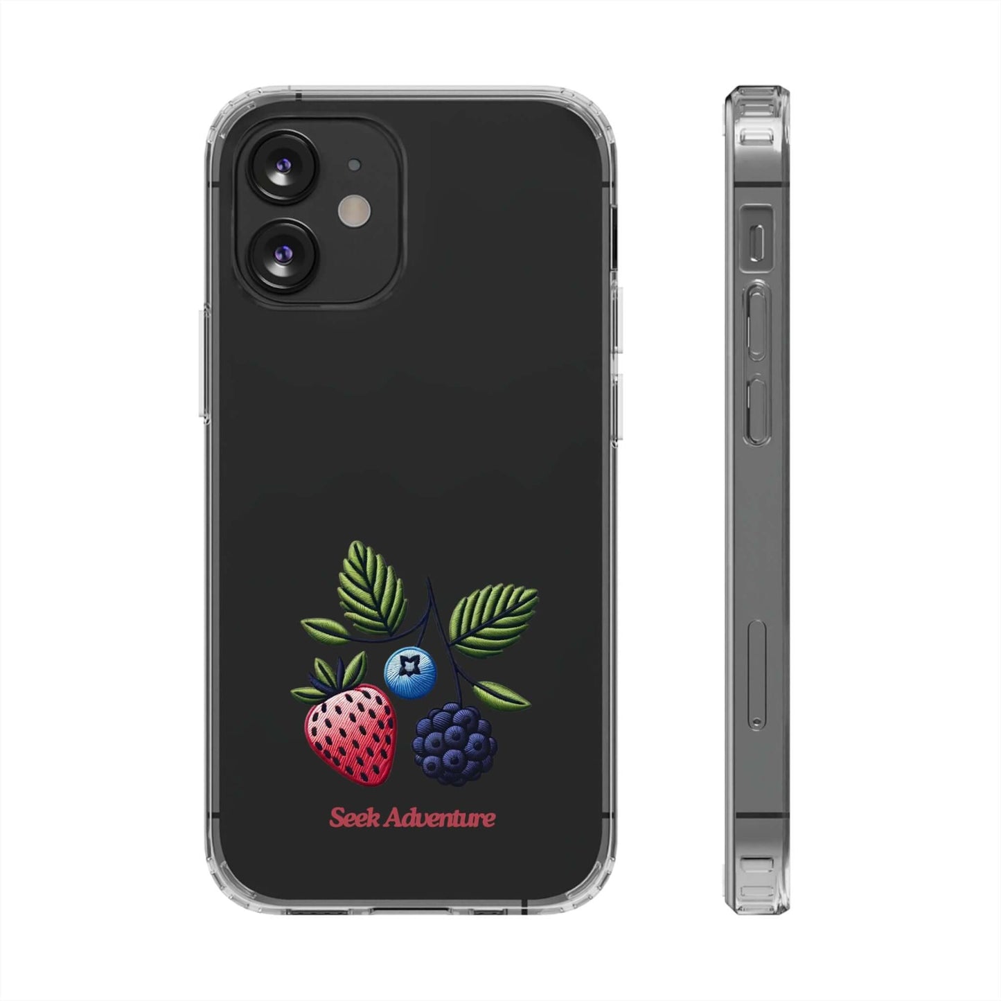 Strawberry, Blueberry, and Blackberry - Clear Case - Phone Case by Seek Adventure | Seek Adventure'