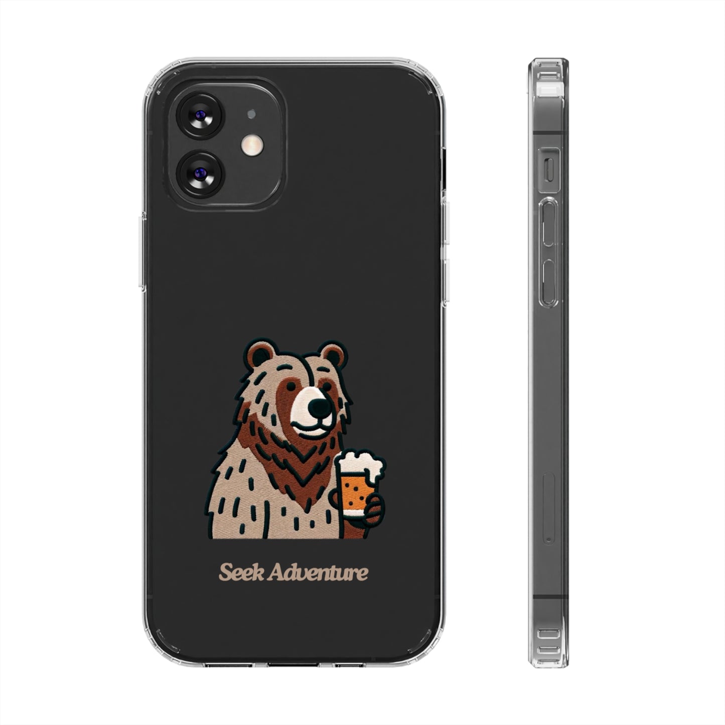 Brewery Bear - Clear Case - Phone Case by Seek Adventure | Seek Adventure'