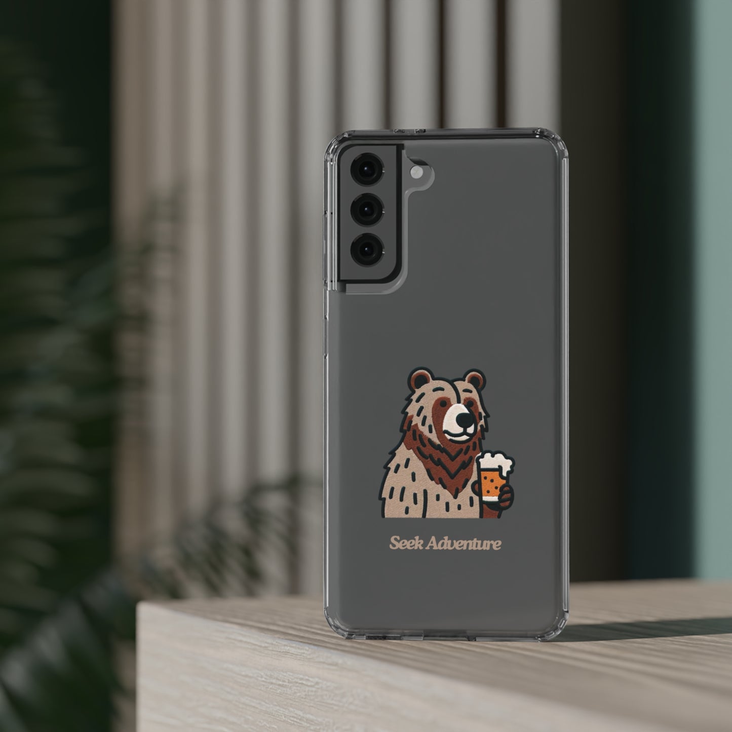 Brewery Bear - Clear Case - Phone Case by Seek Adventure | Seek Adventure'