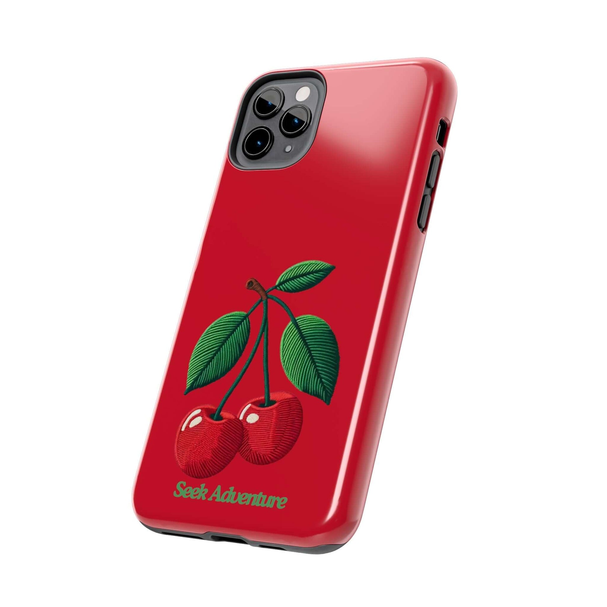 Two Cherries - Tough Phone Case - Phone Case by Seek Adventure | Seek Adventure'