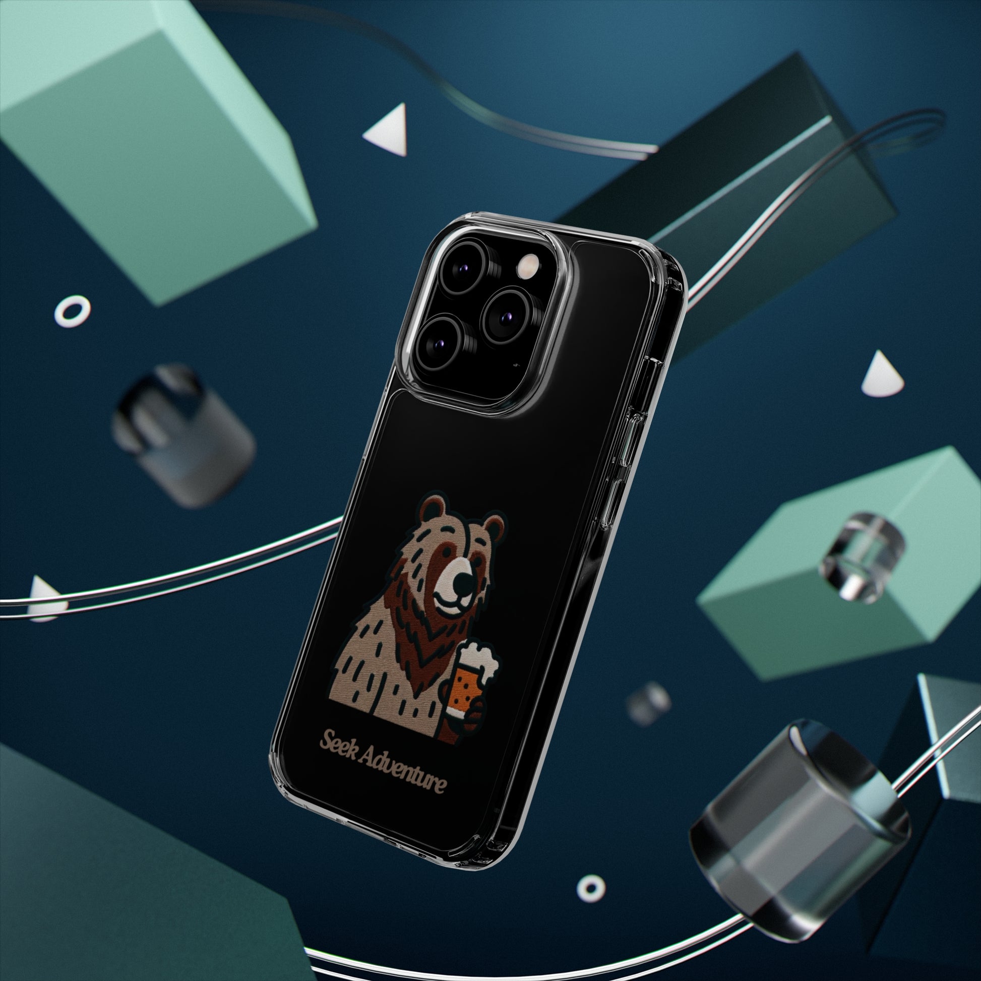 Brewery Bear - Clear Case - Phone Case by Seek Adventure | Seek Adventure'