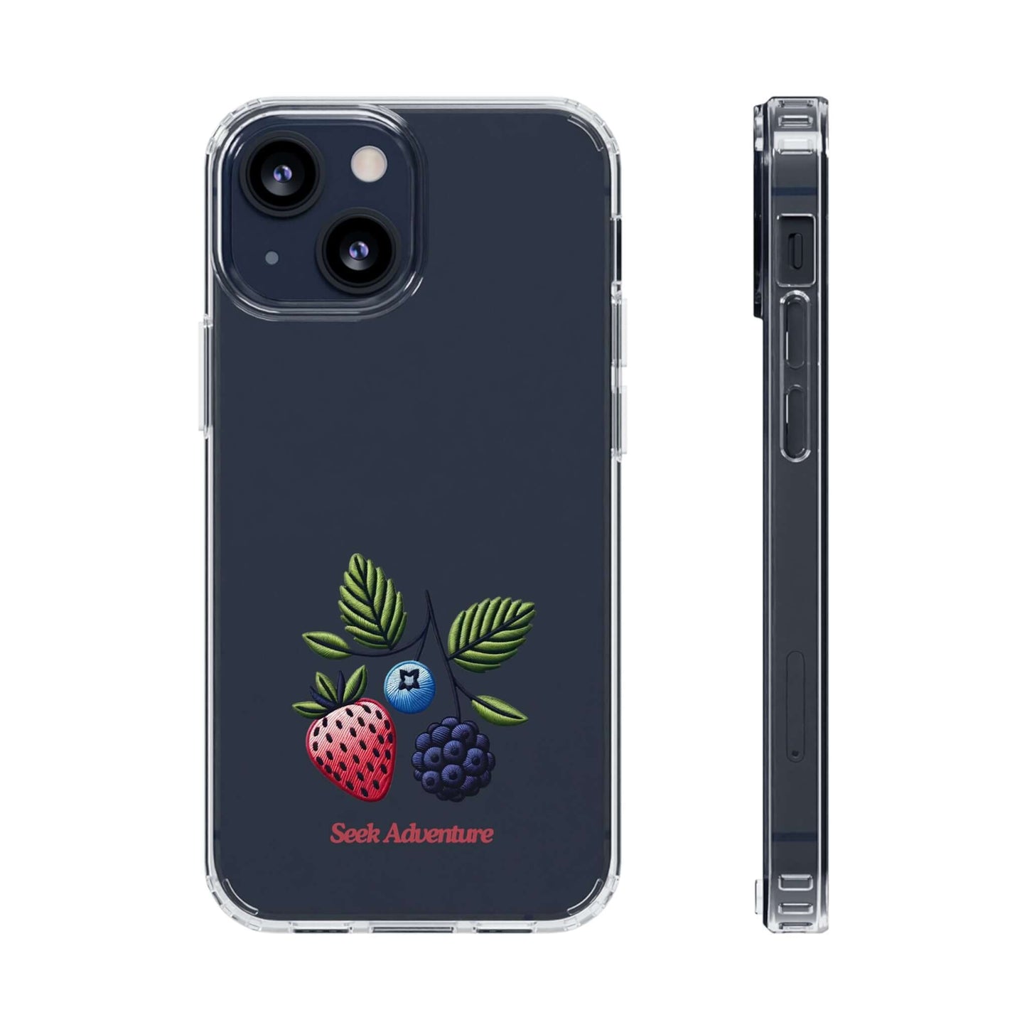 Strawberry, Blueberry, and Blackberry - Clear Case - Phone Case by Seek Adventure | Seek Adventure'