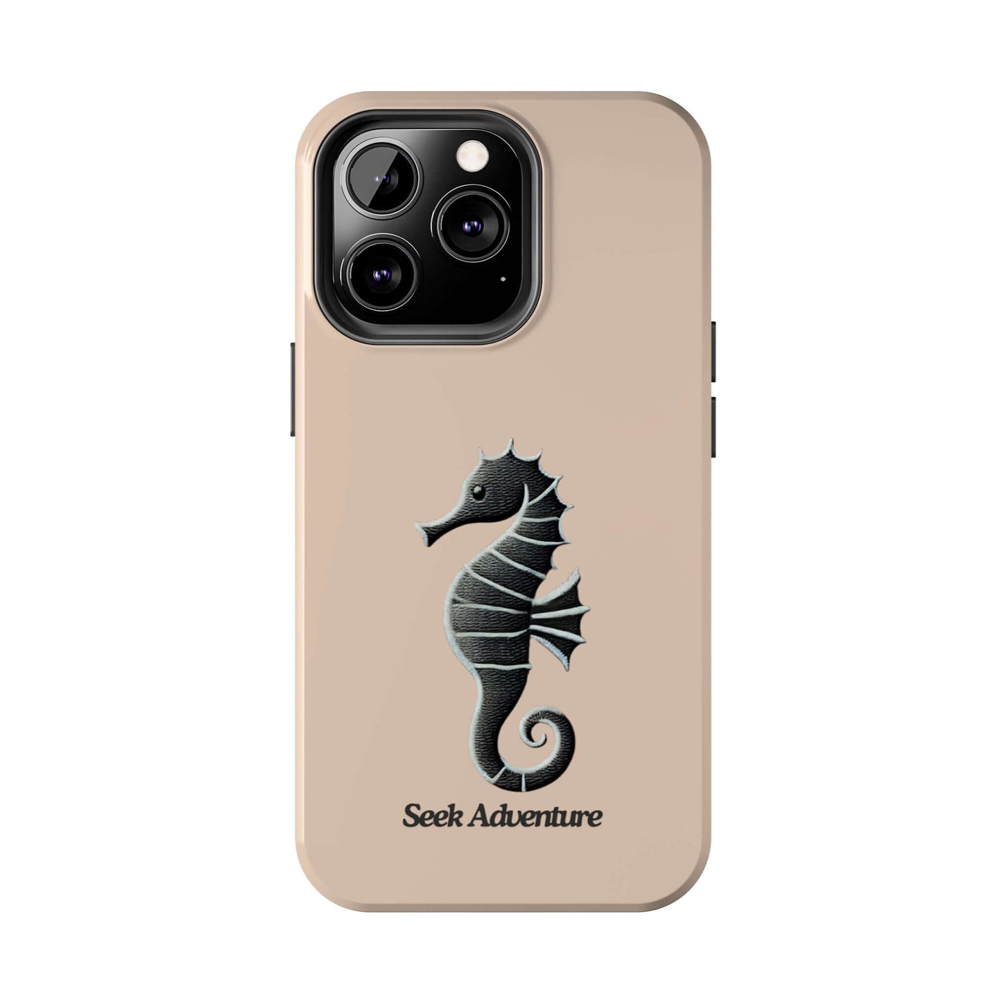 Black Seahorse - Tough Phone Case Printify