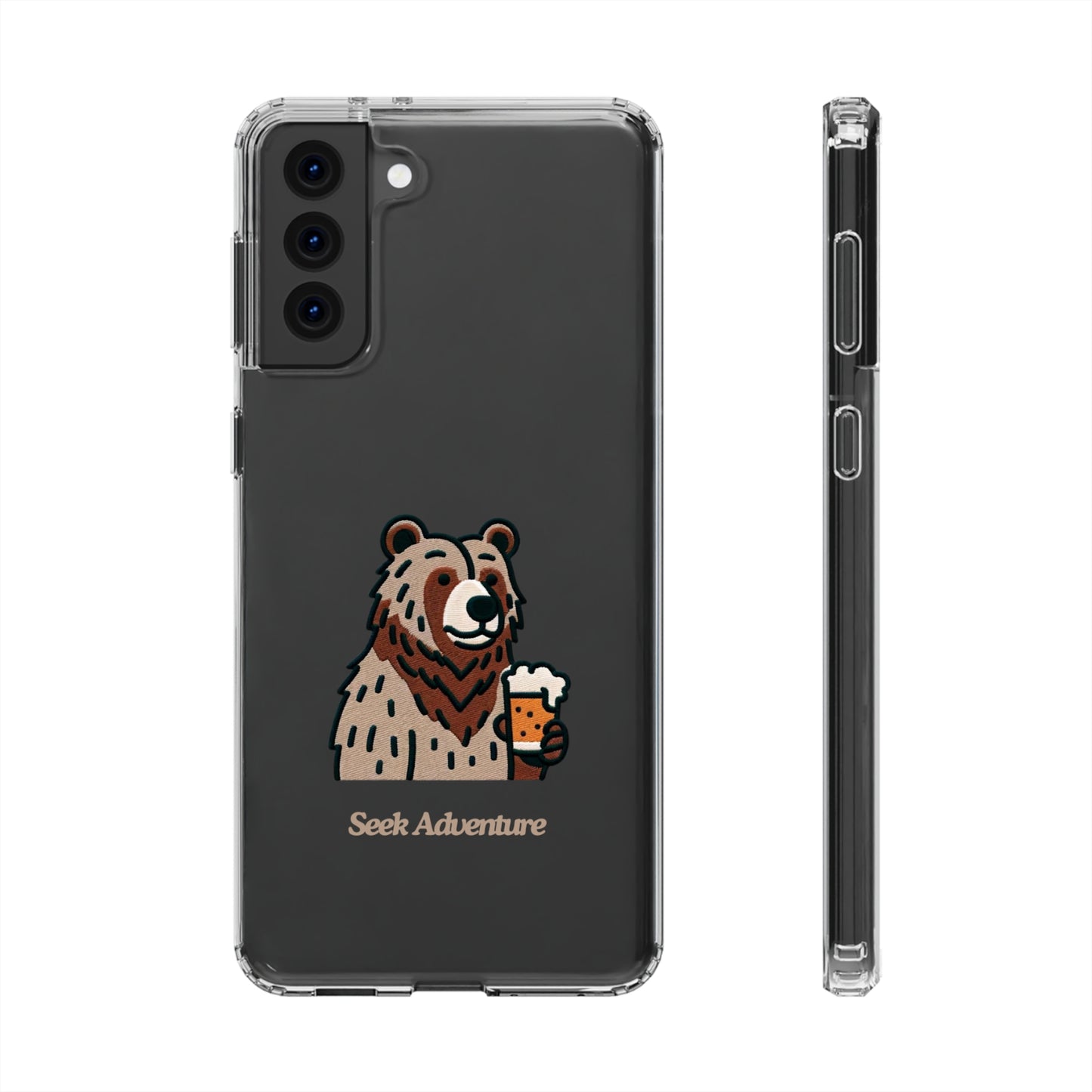 Brewery Bear - Clear Case - Phone Case by Seek Adventure | Seek Adventure'