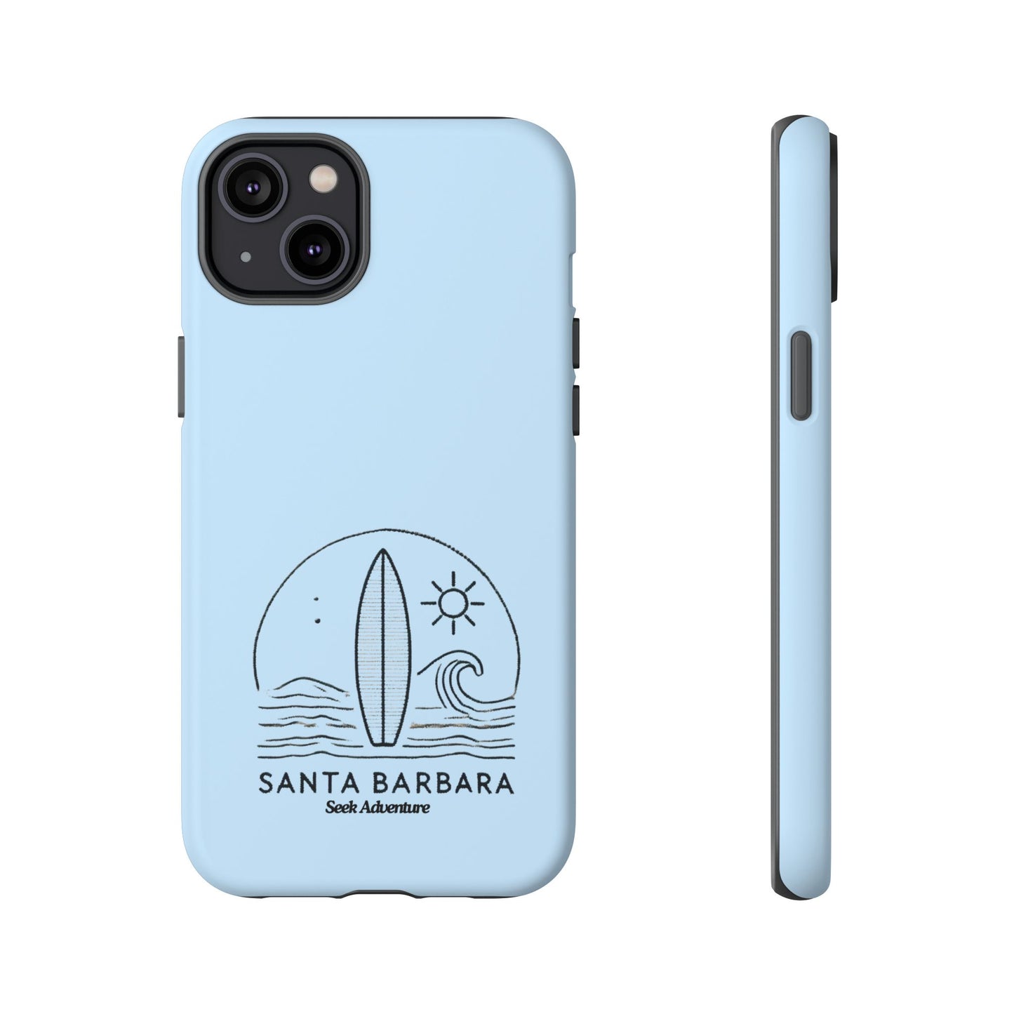 Santa Barbara California Surfboard - Tough Case