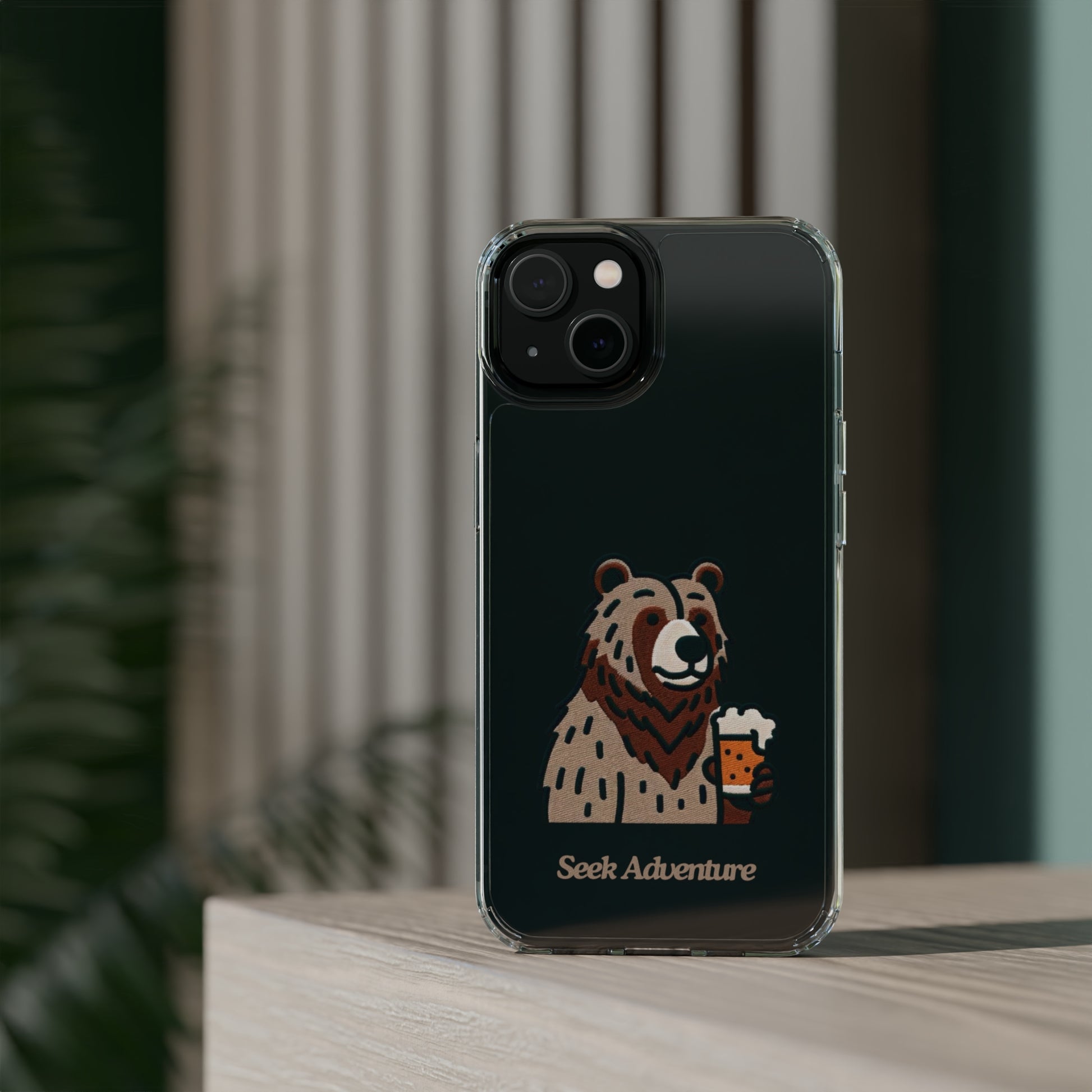 Brewery Bear - Clear Case - Phone Case by Seek Adventure | Seek Adventure'