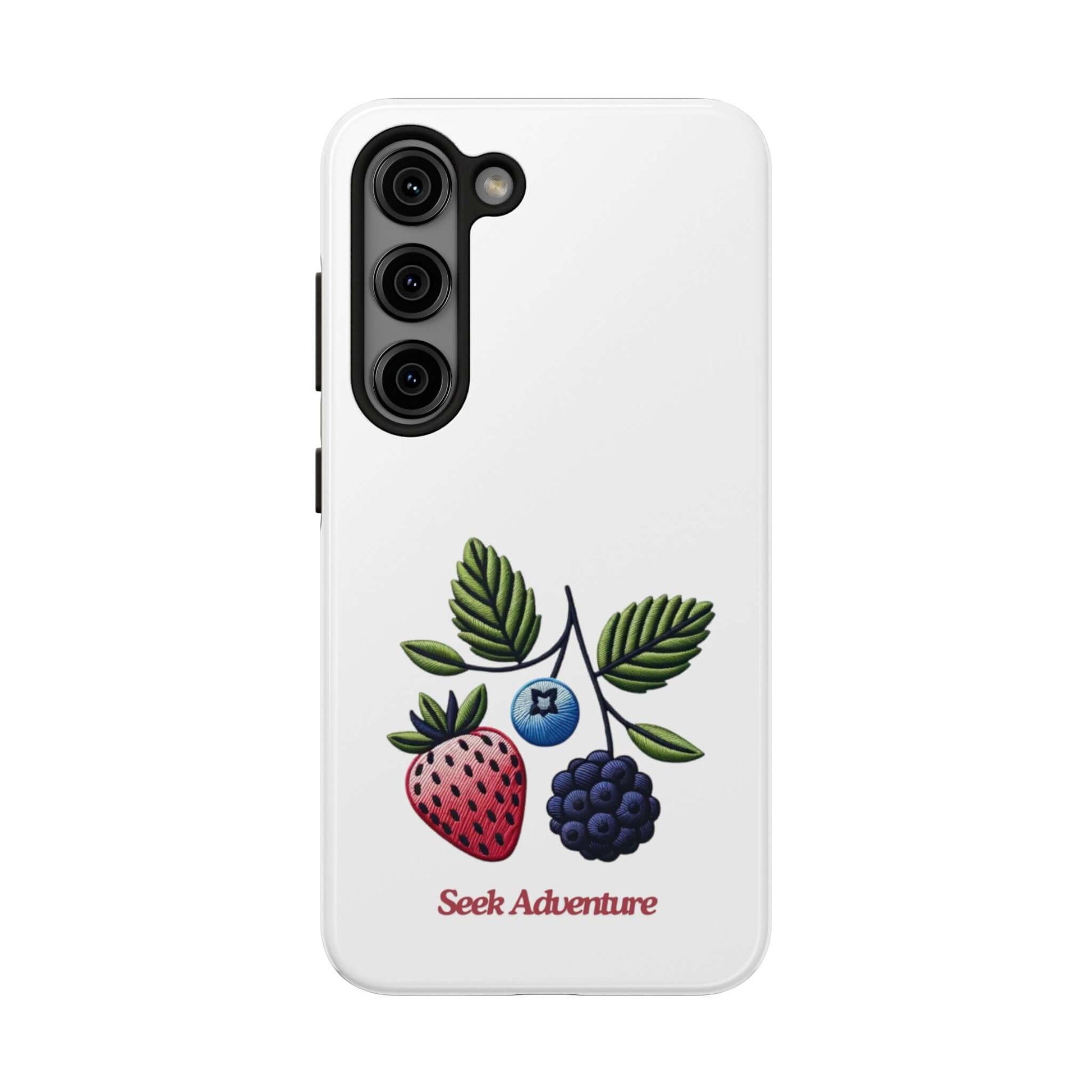 Strawberry, Blueberry, and Blackberry - Tough Phone Cases - Phone Case by Seek Adventure | Seek Adventure'