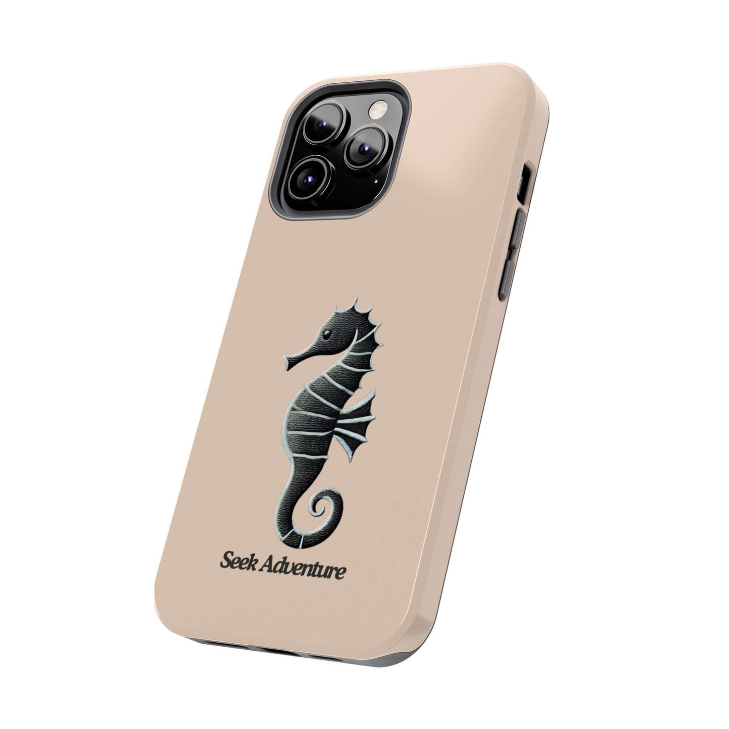 Black Seahorse - Tough Phone Case Printify