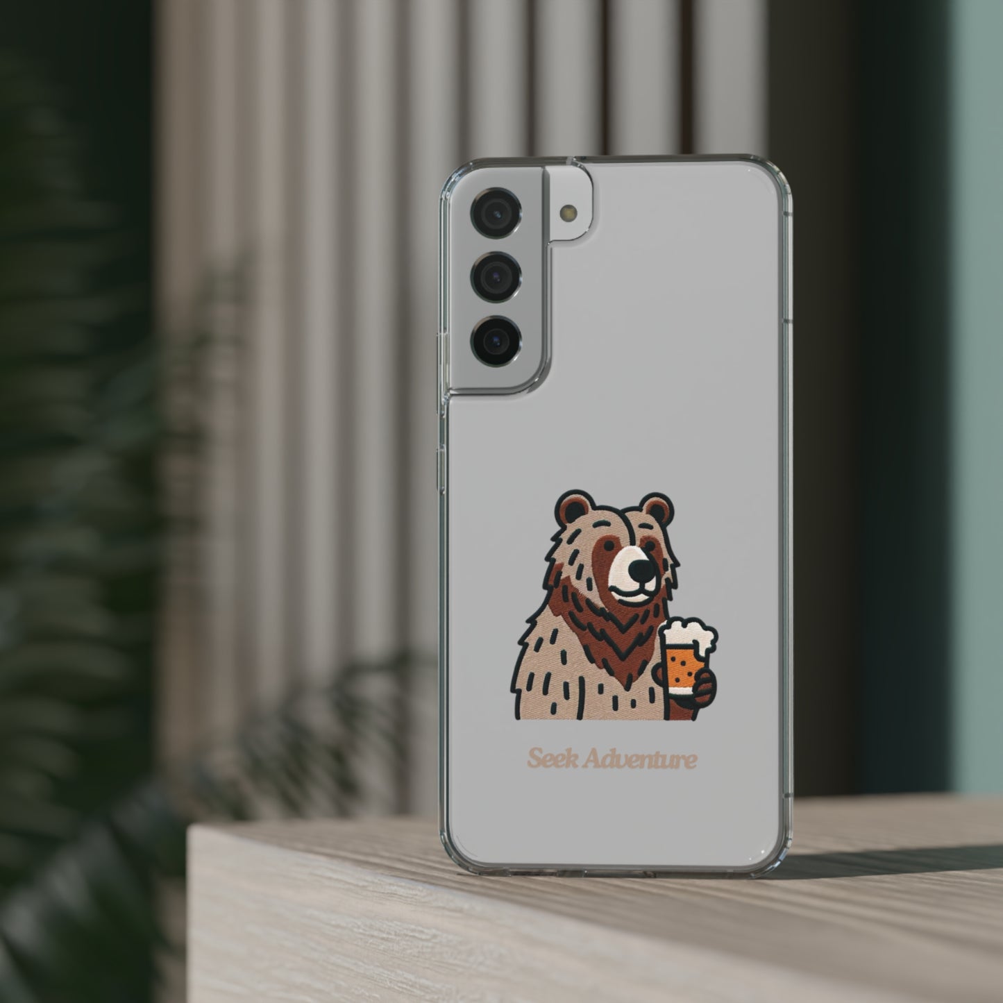 Brewery Bear - Clear Case - Phone Case by Seek Adventure | Seek Adventure'