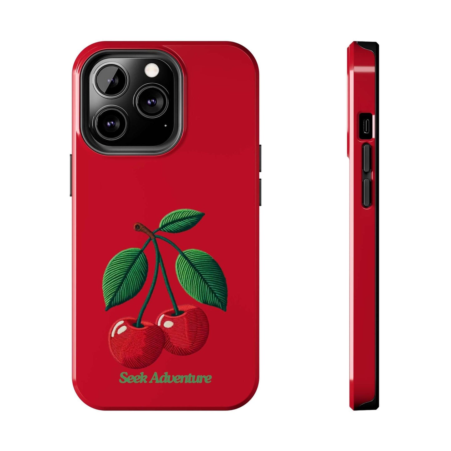 Two Cherries - Tough Phone Case - Phone Case by Seek Adventure | Seek Adventure'