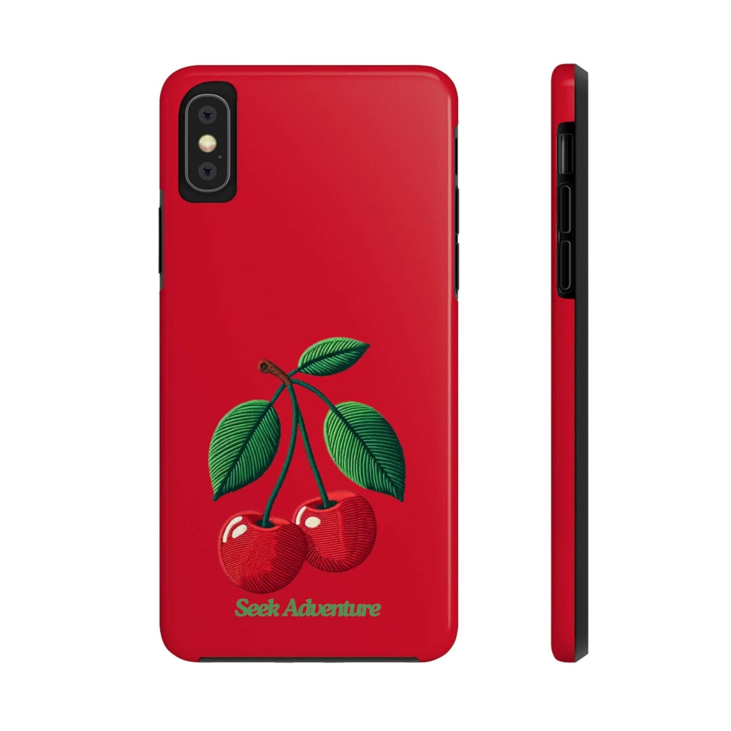 Two Cherries - Tough Phone Case - Phone Case by Seek Adventure | Seek Adventure'