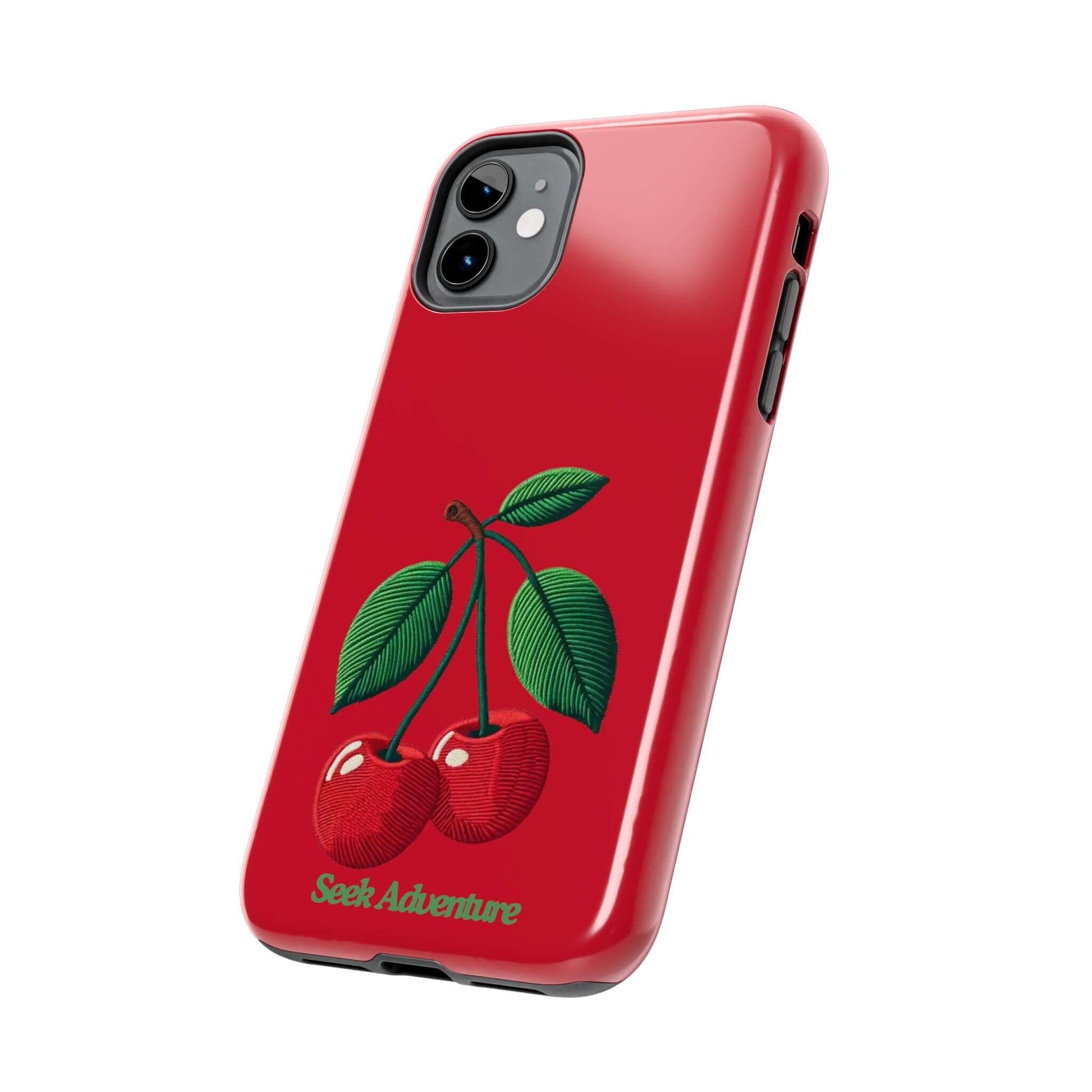 Two Cherries - Tough Phone Case - Phone Case by Seek Adventure | Seek Adventure'