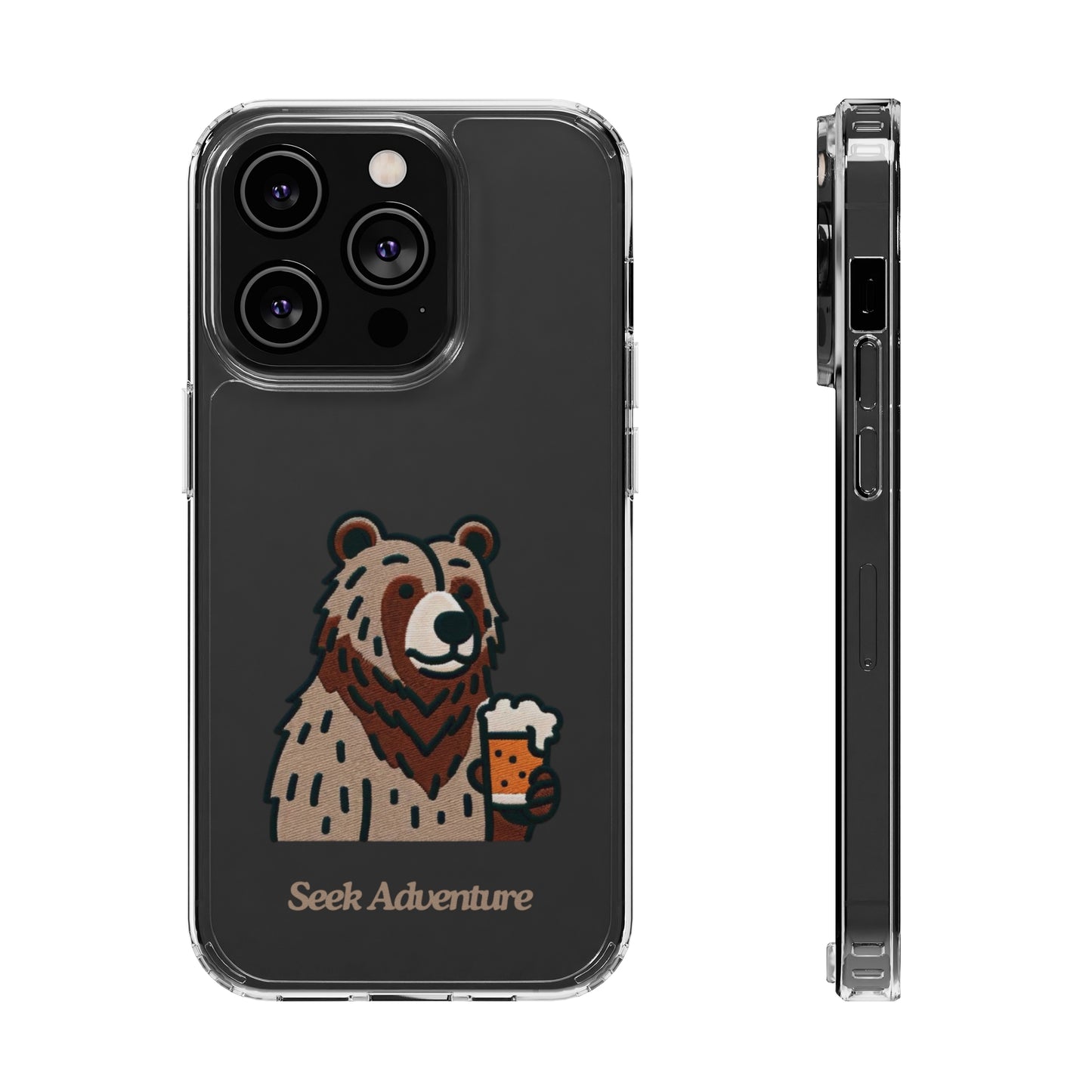 Brewery Bear - Clear Case - Phone Case by Seek Adventure | Seek Adventure'