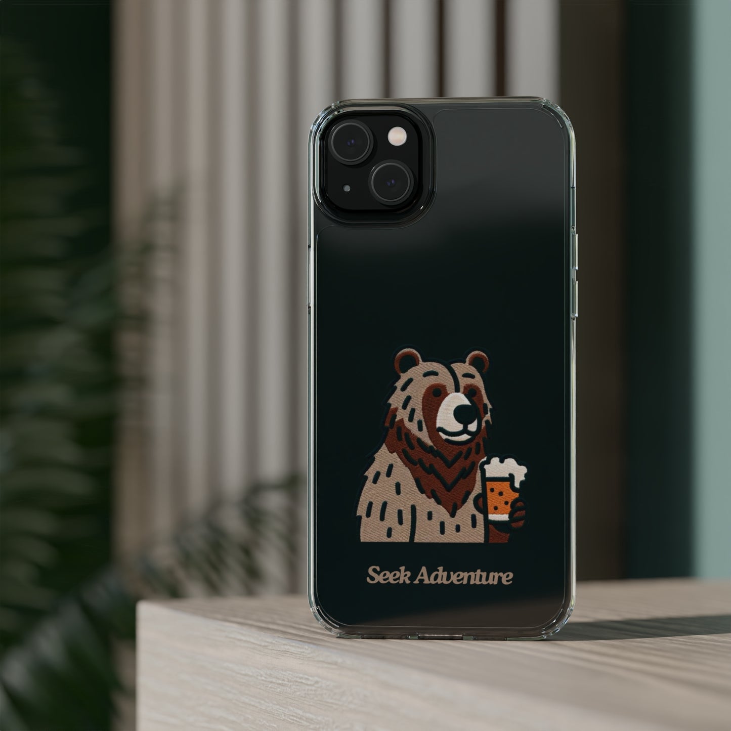 Brewery Bear - Clear Case - Phone Case by Seek Adventure | Seek Adventure'