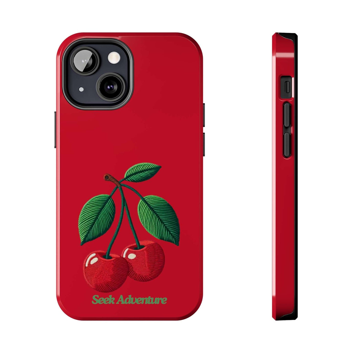 Two Cherries - Tough Phone Case - Phone Case by Seek Adventure | Seek Adventure'