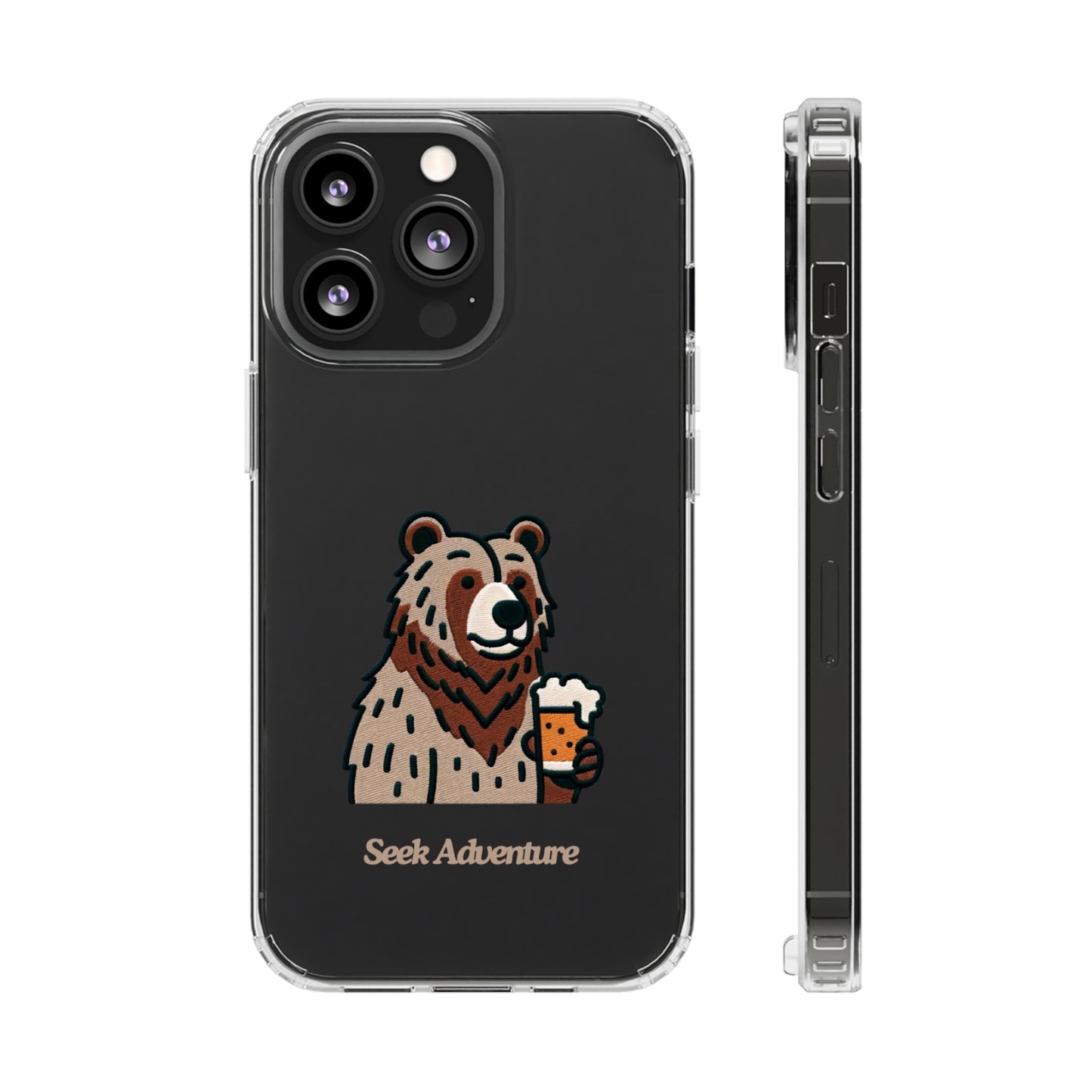 Brewery Bear - Clear Case - Phone Case by Seek Adventure | Seek Adventure'