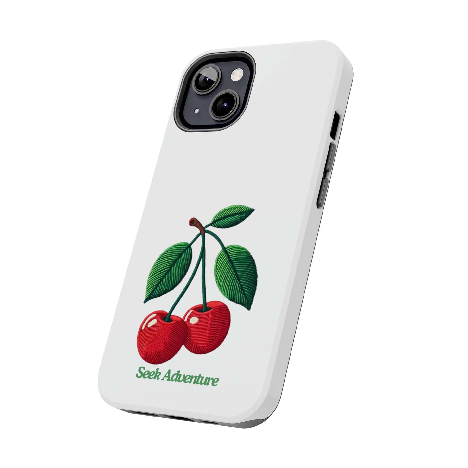 Two Cherries - Tough Phone Case - Phone Case by Seek Adventure | Seek Adventure'