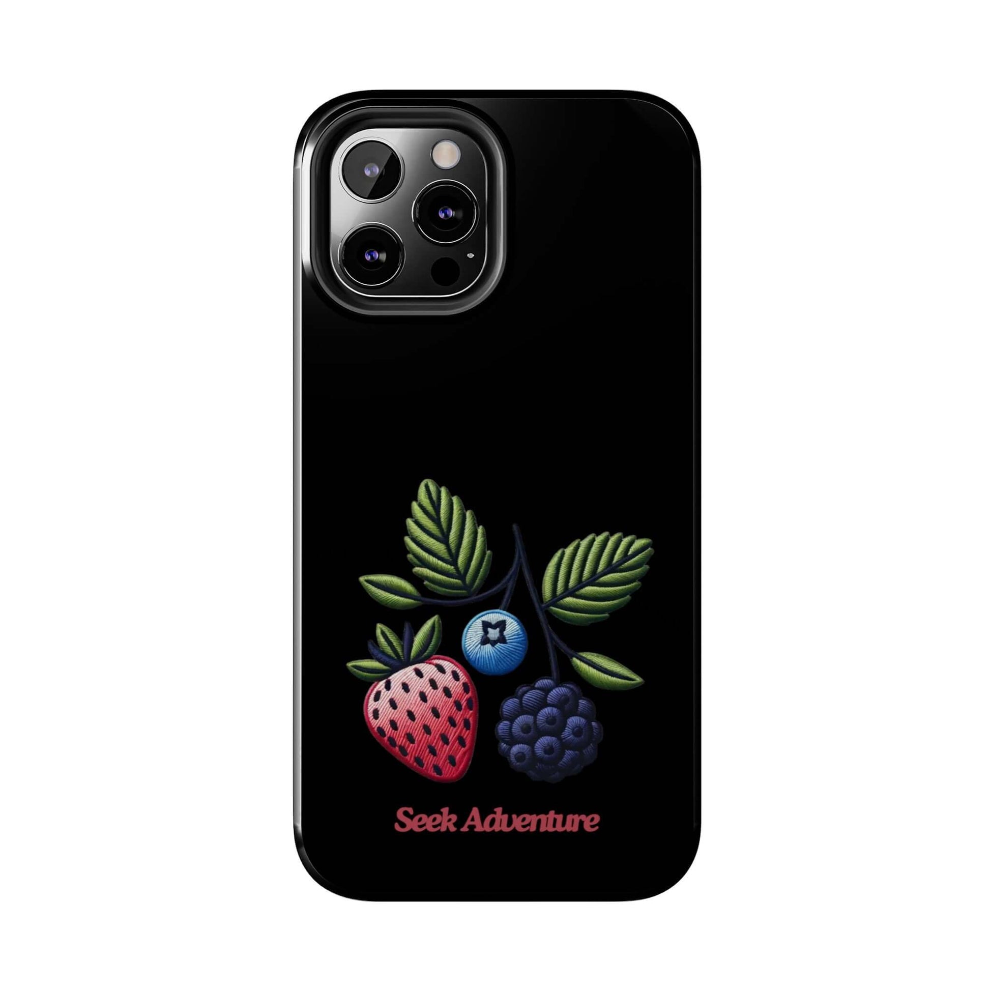 Strawberry, Blueberry, and Blackberry - Tough Phone Case - Phone Case by Seek Adventure | Seek Adventure'