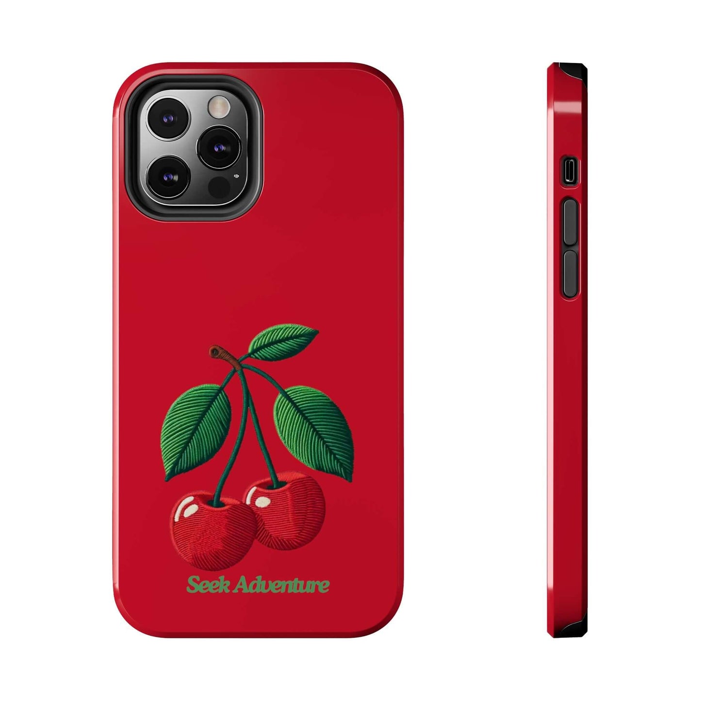 Two Cherries - Tough Phone Case - Phone Case by Seek Adventure | Seek Adventure'